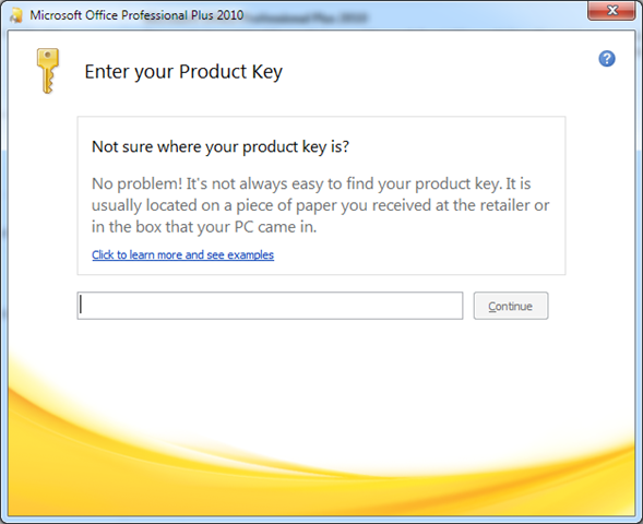Microsoft Office 2010 Product Key